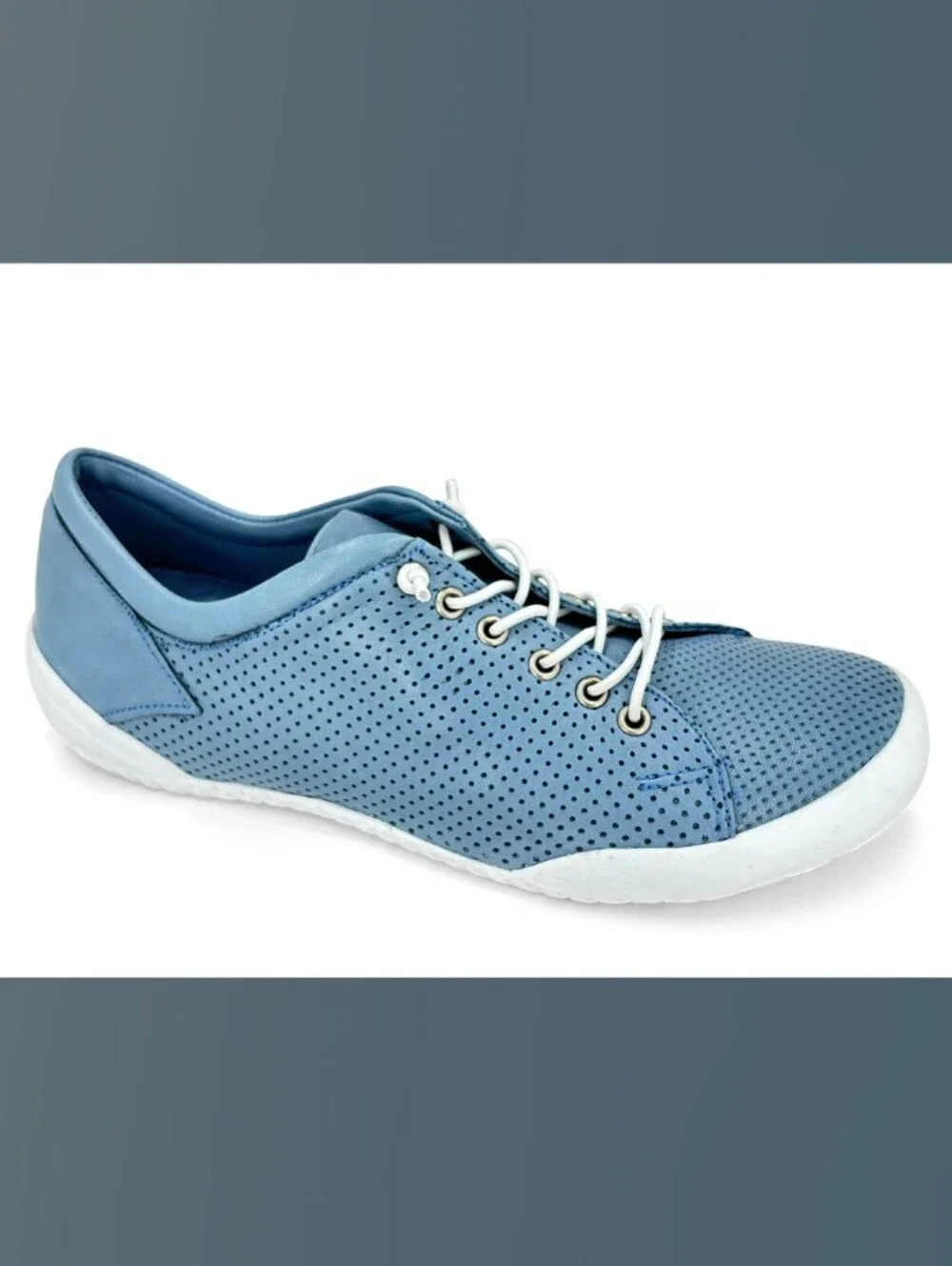 Gelato Teejay Dusty Blue Perforated Lace-Up Women’s Sneakers